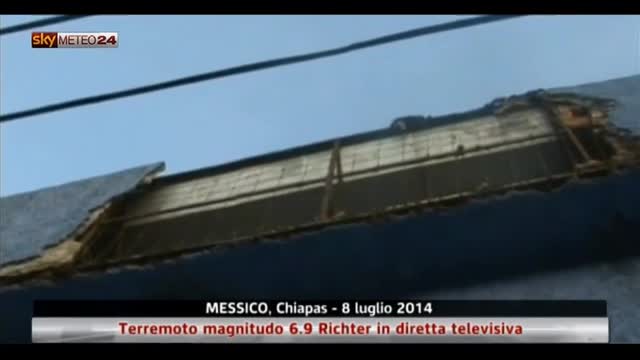 Messico: terremoto magnitudo 6.9 Richter in diretta tv