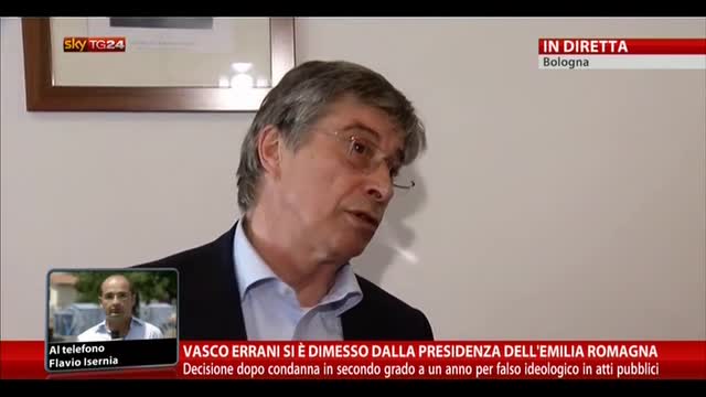 Vasco Errani si è dimesso da presidente dell'Emilia Romagna