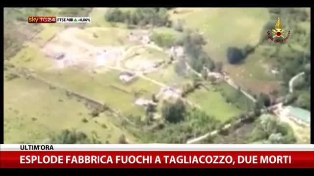 Esplode fabbrica fuochi artficiali a Tagliacozzo: due morti