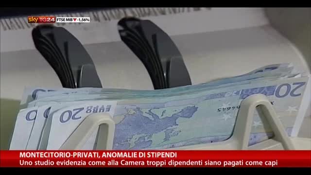 Montecitorio-privati, anomalie di stipendi