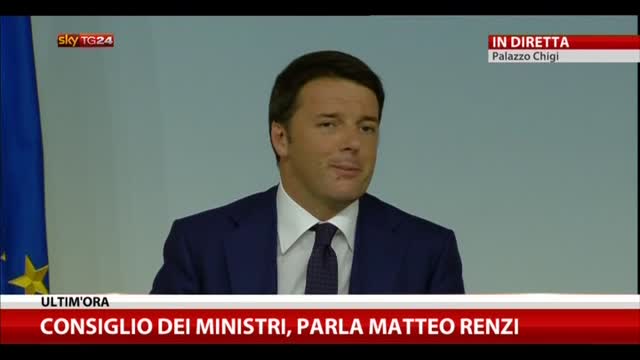 Renzi: Cdm ha approvato Ddl sul terzo settore