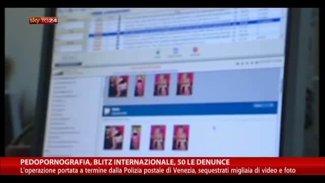 Pedopornografia, blitz internazionale: 50 denunce