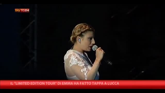 Il "Limited Edition Tour" di Emma ha fatto tappa a Lucca