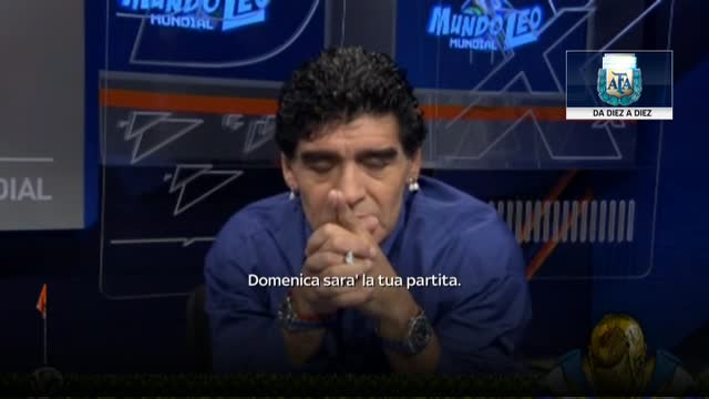 Maradona, videomessaggio per Messi: "Sarà la tua partita"