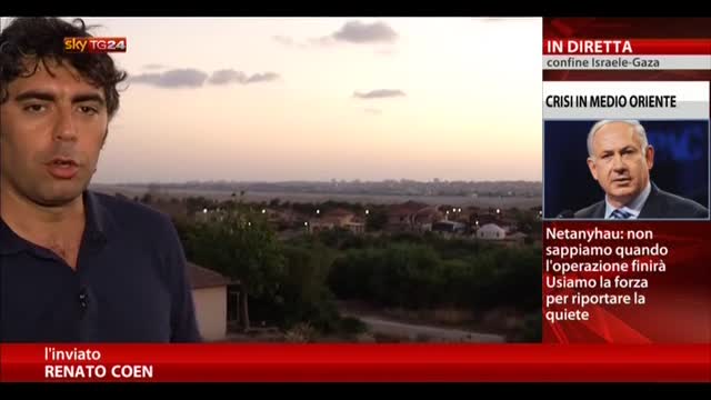 Gaza, allarme razzi durante la diretta di Sky TG24: VIDEO
