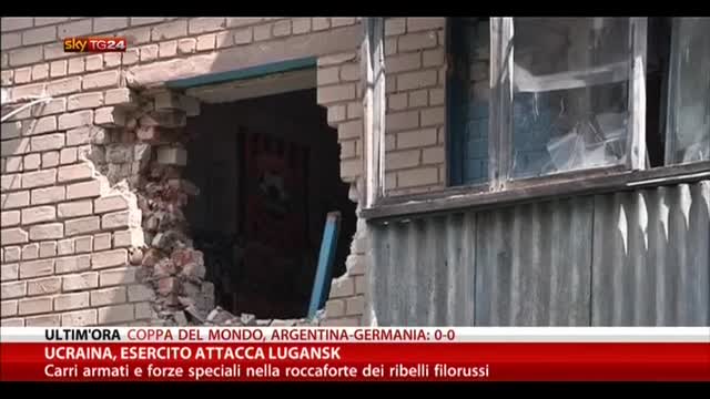 Ucraina, esercito attacca Lugansk
