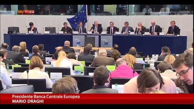 A Strasburgo audizione di Draghi al Parlamento Europeo