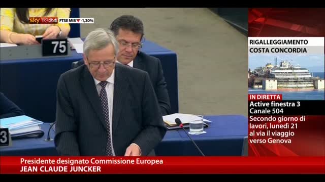 Juncker: serve una politica comune sull'immigrazione