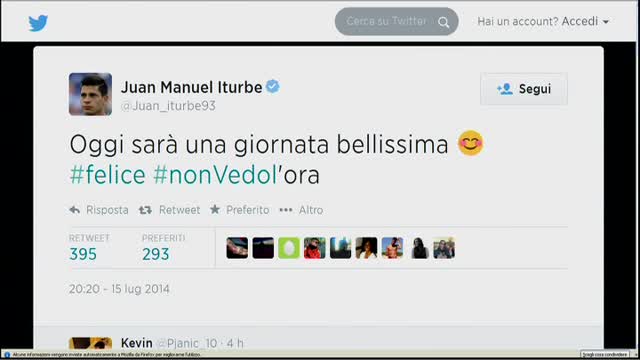 Iturbe vicino alla Roma, Allegri alla Juventus?