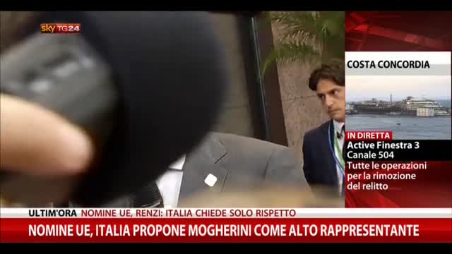 Nomine Ue, le parole di Renzi al suo arrivo a Bruxelles