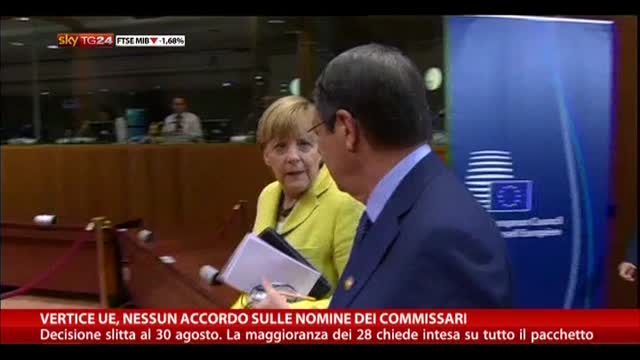 Vertice UE, nessun accordo sulle nomine dei commissari