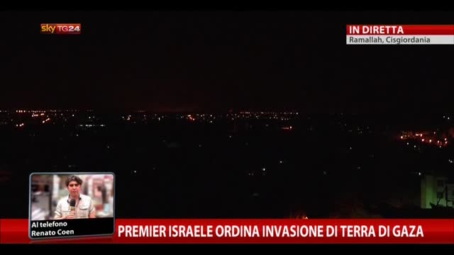 Premier Israele ordina invasione di terra di Gaza
