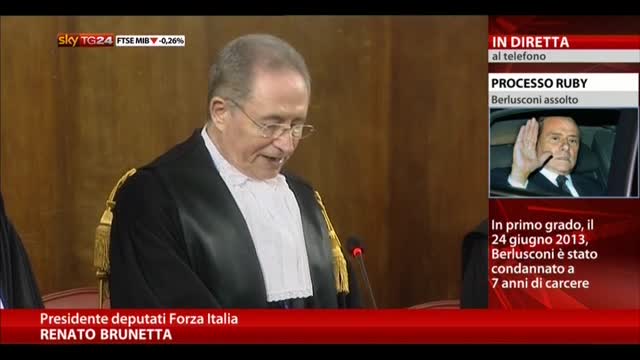 Ruby, Brunetta: grazia a Berlusconi fatto di decenza