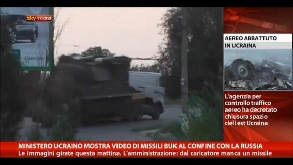 Ministero ucraino mostra video missili al confine con Russia