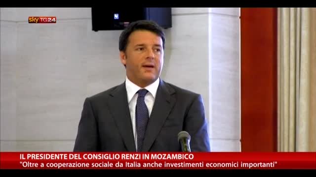 Il Presidente del Consiglio Renzi in Mozambico