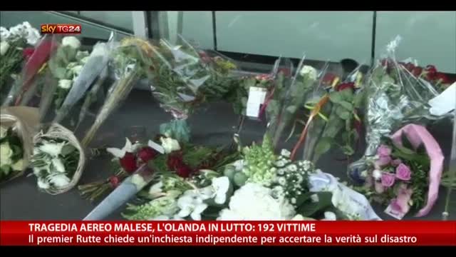 Tragedia aereo malese, l'Olanda in lutto: 192 vittime