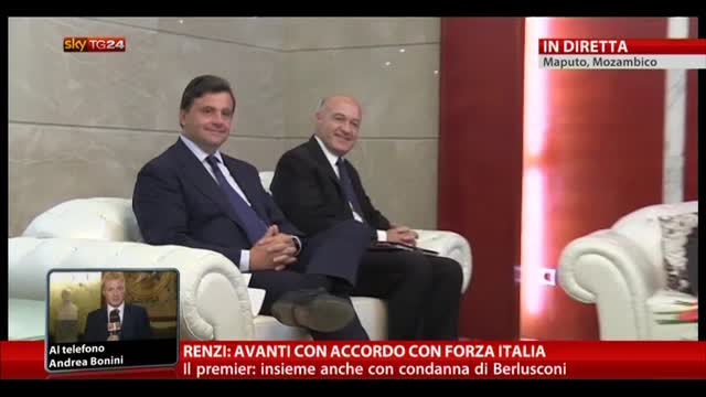 Renzi: avanti con accordo con Forza Italia