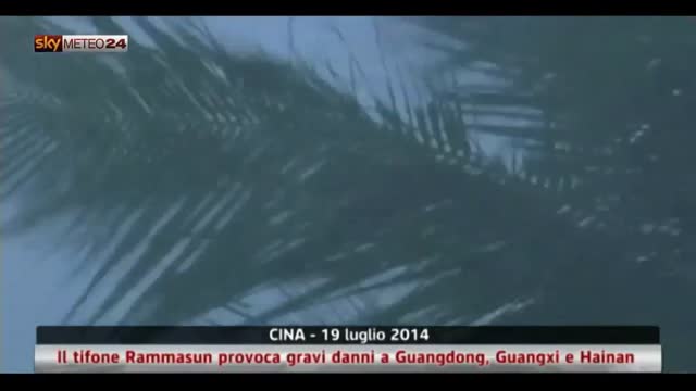 Cina, il tifone Rammasun provoca gravi danni