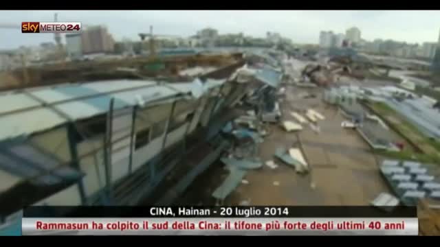 Cina, il tifone Rammasun ha colpito il sud della Cina