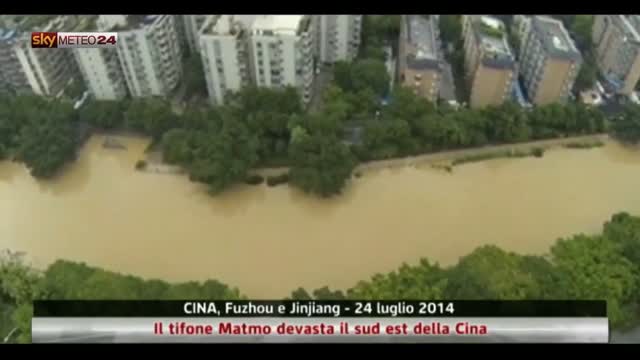 Cina, il tifone Matmo devasta il sud est della Cina