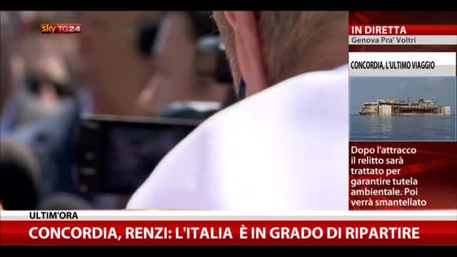 Concordia, Renzi: "Il primo pensiero va alle vittime"