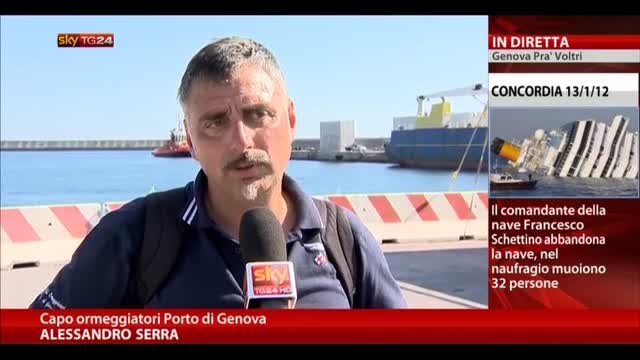 Concordia, le parole del Capo ormeggiatori Porto di Genova