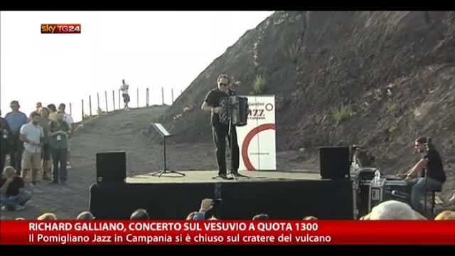 Richard Galliano, concerto sul Vesuvio a quota 1300
