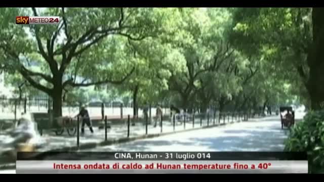 Cina, ondata di caldo ad Hunan temperature fino a 40°