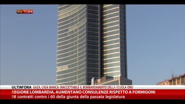 Regione Lombardia, aumentano consulenze rispetto Formigoni