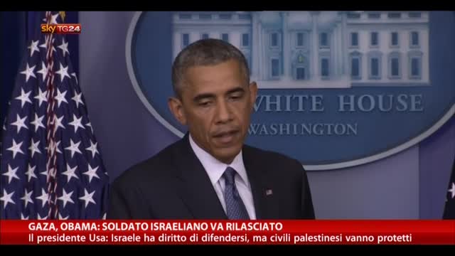 Gaza, Obama: "Il soldato israeliano va rilasciato"