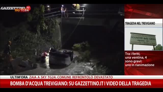 Bomba d'acqua trevigiano: su gazzettino.it video tragedia