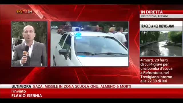 Nubifragio Refrontolo: 4 morti, 1 ferito in gravi condizioni