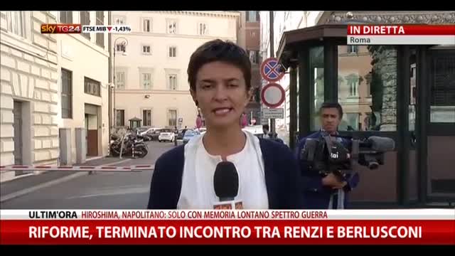 Riforme, terminato incontro tra Renzi e Berlusconi