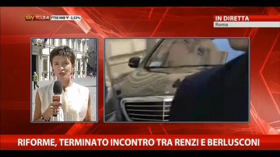 Riforme, terminato incontro tra Renzi e Berlusconi