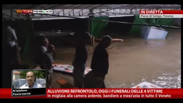 Alluvione Refrontolo, oggi i funerali delle 4 vittime