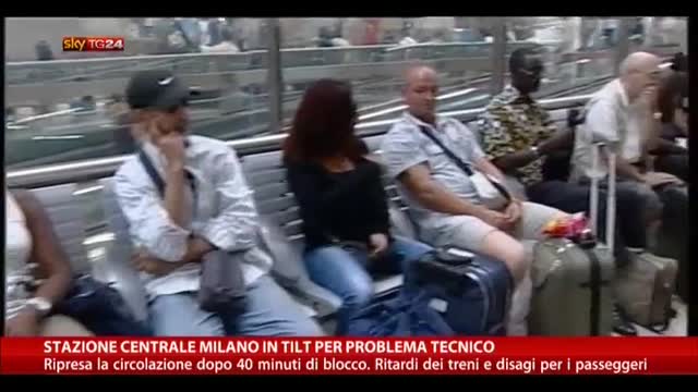 Stazione Centrale Milano in tilt per problema tecnico
