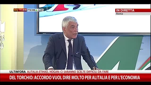 Accordo Alitalia-Etihad, Del Torchio ringrazia i sindacati