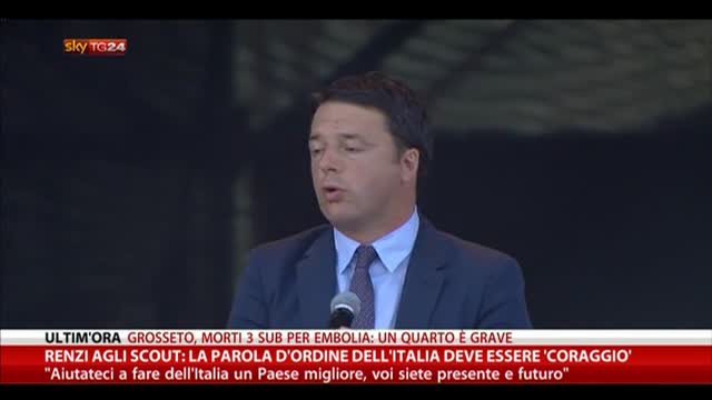 Renzi: "La parola d'ordine dell'Italia dev'essere Coraggio"