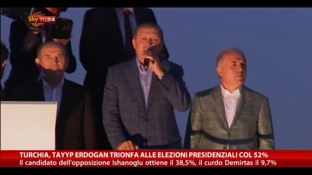 Turchia, Tayyp Erdogan trionfa alle presidenziali col 52%
