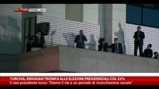 Turchia, Erdogan eletto presidente col 52% dei voti