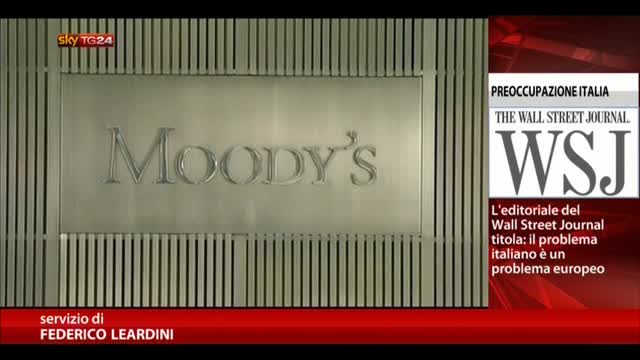 Moody's taglia le stime sull'Italia, nel 2014 PIL a -0,1%