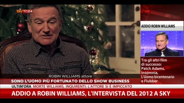 Robin Williams: "Sono l'uomo più fortunato dello show biz"