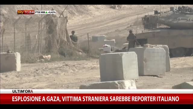 Esplosione Gaza: vittima straniera sarebbe reporter italiano