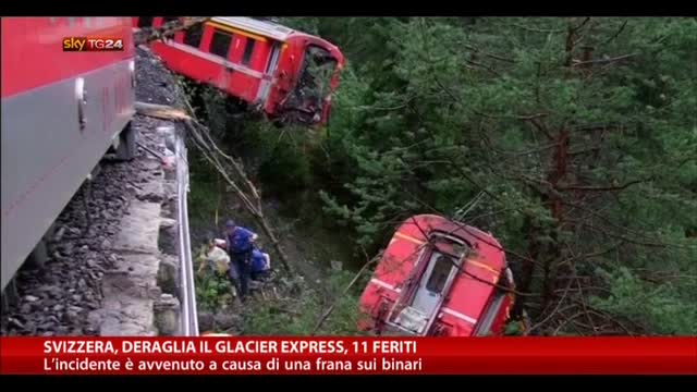 Svizzera, deraglia il Glacier Express, 11 feriti