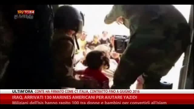 Iraq, arrivati 130 marines americani per aiutare yazidi