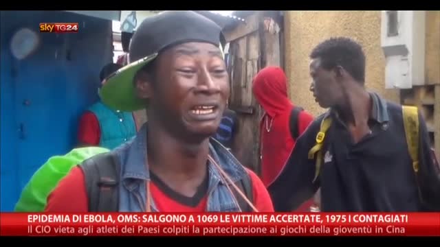 Ebola, OMS: 1069 le vittime accertate, 1975 i contagiati