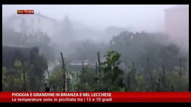 Pioggia e grandine in Brianza e nel Lecchese