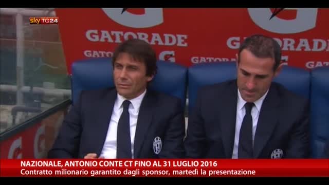 Nazionale, Antonio Conte Ct fino al 31 luglio 2016