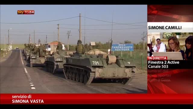 Ucraina: distrutti blindati russi che avevano sconfinato