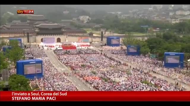 Il Papa a Seul, Messa di fronte a un milione di persone